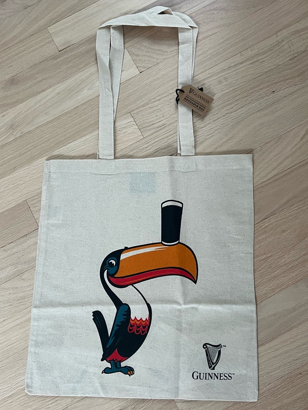 🍺NWT Guinness Authentic Toucan Shopper Tote